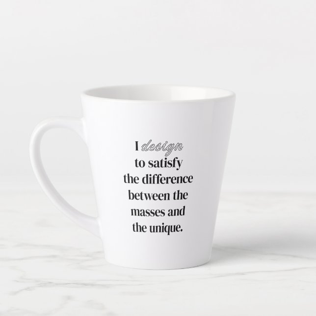 Je conçois la Mug Latte (Gauche)
