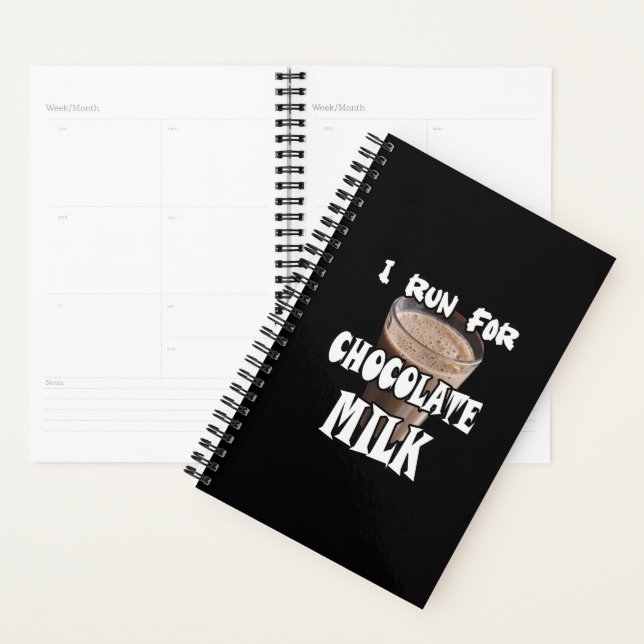 Je cours pour le lait chocolaté Running (Devant avec enveloppe)
