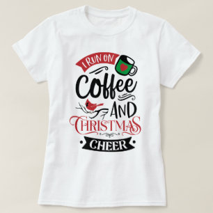 Je Cours Sur Café & T-Shirt De Noël Cheer Womens