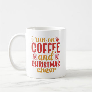 Je cours sur le café cadeau de Noël tasse