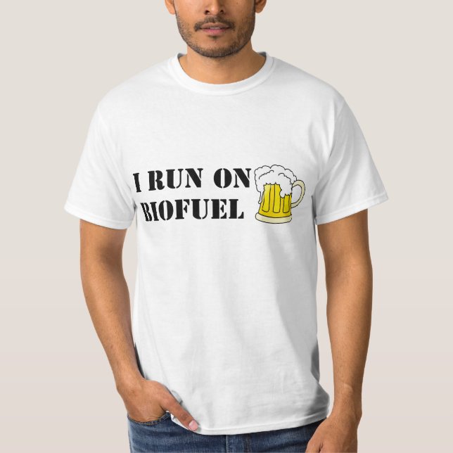 Je cours sur le T-shirt de combustible organique (Devant)