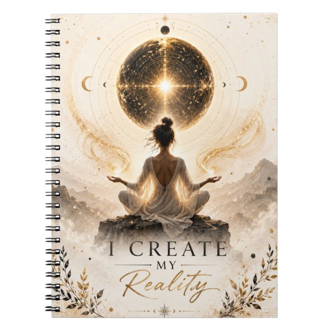 Je Crée Ma Réalité – Cahier Inspirant (Devant)