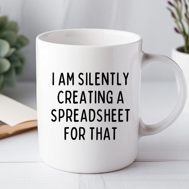 Je Crée Silencieusement Un Mug Drôle De Feuille De (Créateur téléchargé)