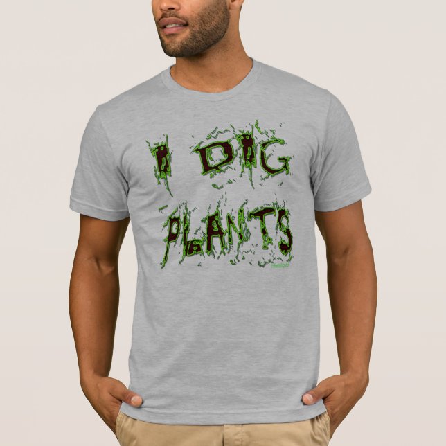Je creuse Plante Messy Gardener T-shirt Slogan (Devant)