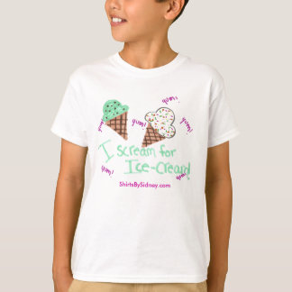 Je crie pour le T-shirt de glace