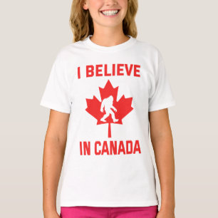 Je crois au Canada - T-Shirt drôle Bigfoot