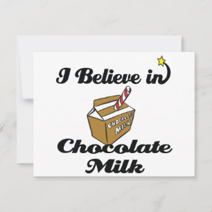 je crois au lait au chocolat