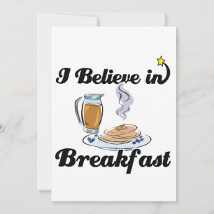 je crois au petit-déjeuner