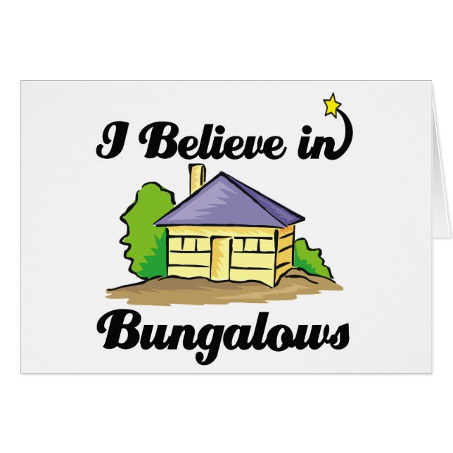 je crois aux bungalows (Devant horizontal)