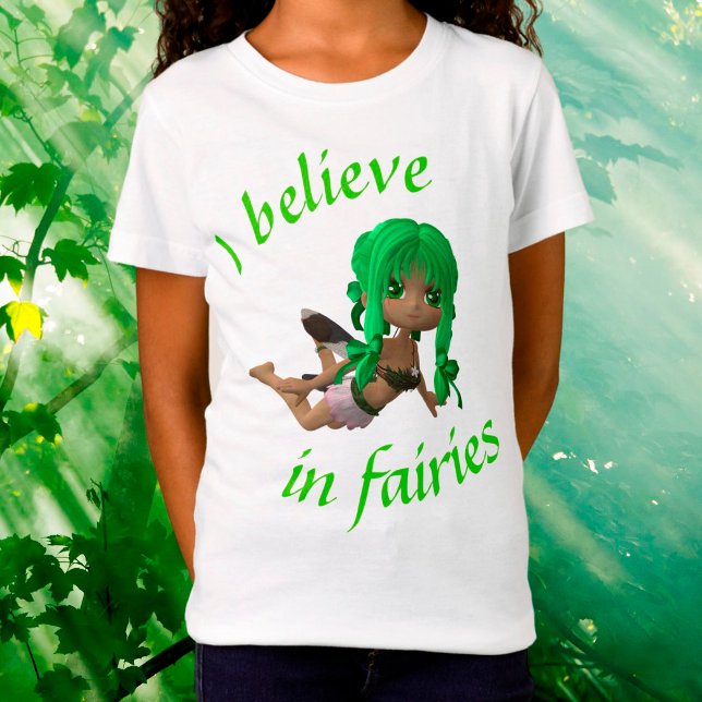 Je crois aux fées T-Shirt pour filles (Créateur téléchargé)