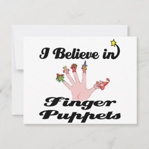 je crois aux marionnettes à doigt