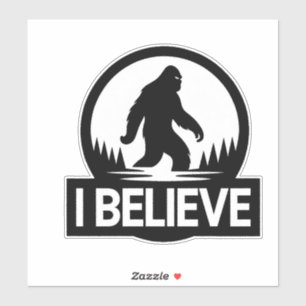 Je crois Bigfoot Sticker