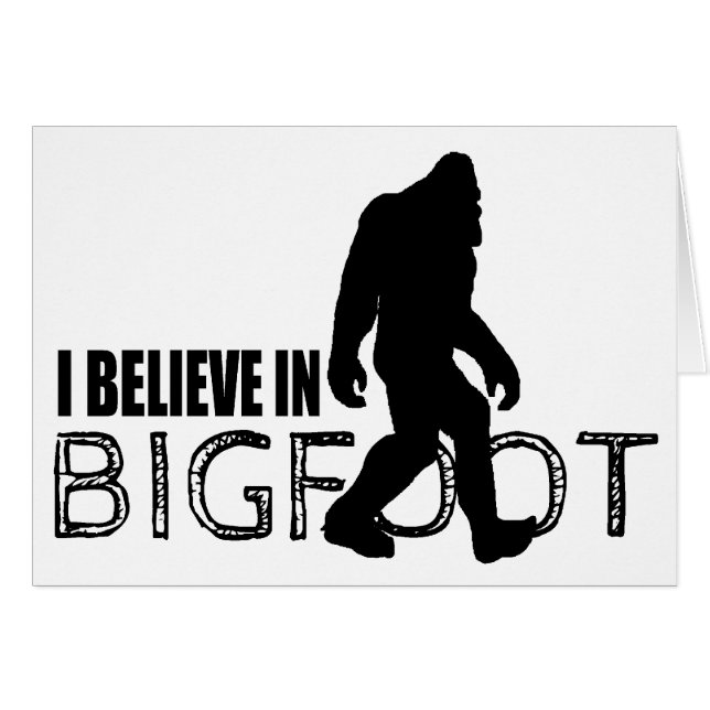Je crois en Bigfoot Sasquatch drôle (Devant horizontal)