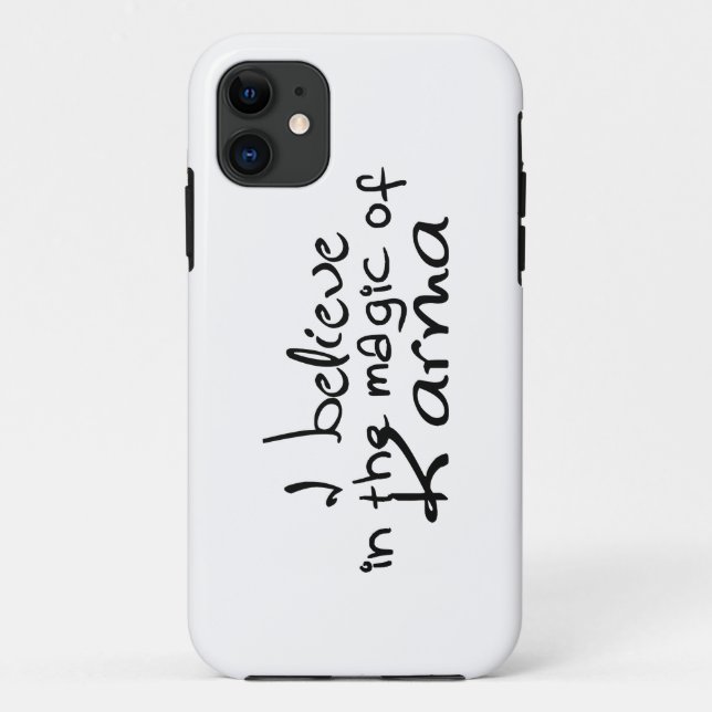Je crois en Karma iPhone 5 Coque (Dos)