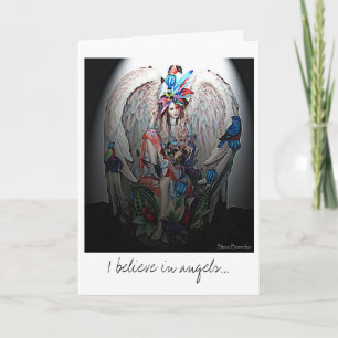 Je crois en la carte de voeux Angels