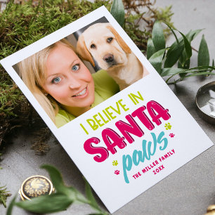 Je Crois En Père Noël Paws Animaux Chiens De Noël
