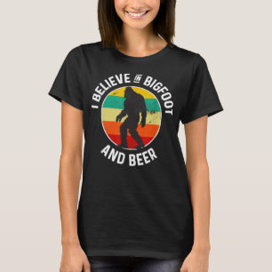 Je Crois En T-Shirt Bigfoot Et Beer Sasquatch