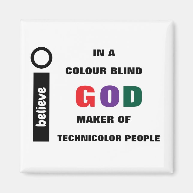 Je Crois En Une Couleur Aveugle Dieu Aimant (Devant)