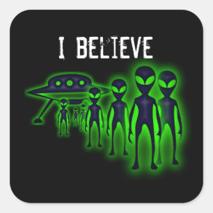 Je crois OVNI et Sticker Aliens