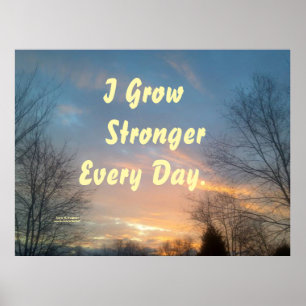 JE CROIS PLUS FORT TOUS LES JOURS POSTER DE MOTIVA