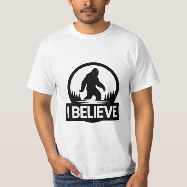 Je Crois Que T-shirt Bigfoot (Devant)