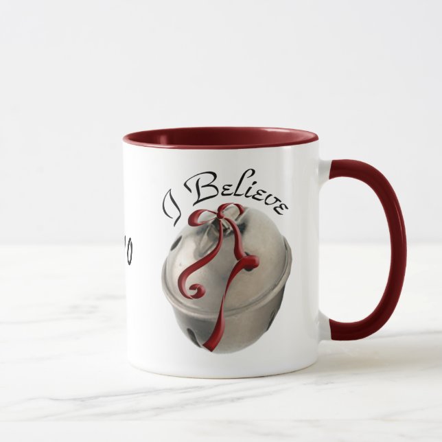Je crois Reindeer Bell Mug (Droite)
