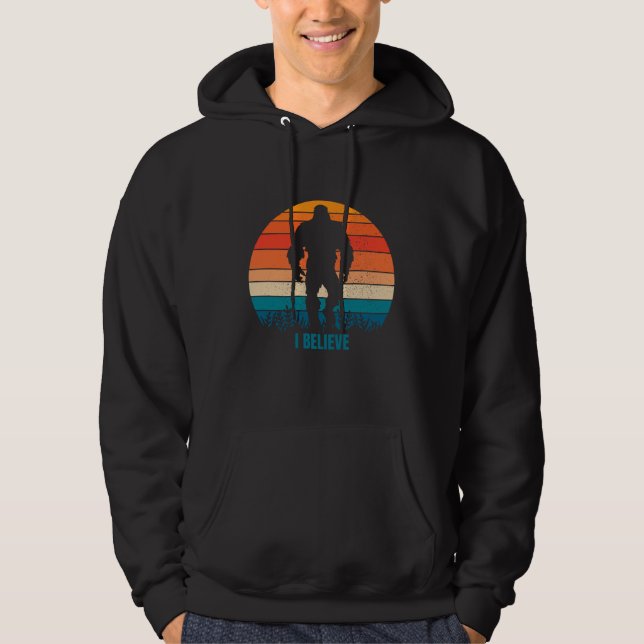 Je crois Sasquatch Sweat à capuche pour hommes (Devant)