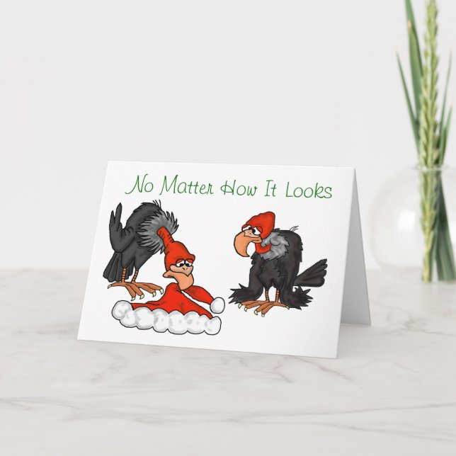 Je crois toujours la carte de Noël de vautours (Devant)