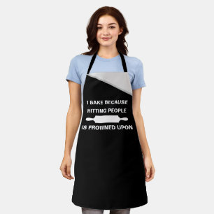 Je cuisine parce que frapper les gens - Tablier dr