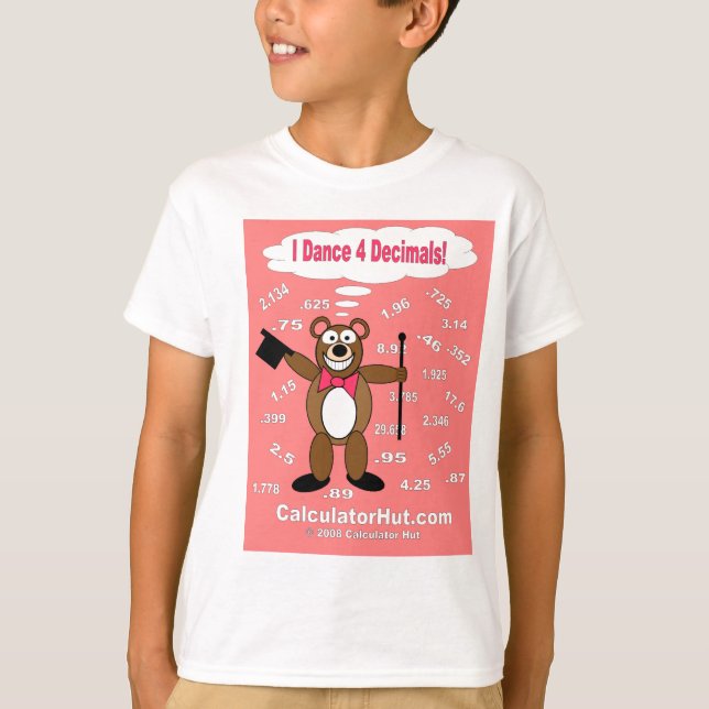 Je danse le T-shirt de 4 décimales (Devant)