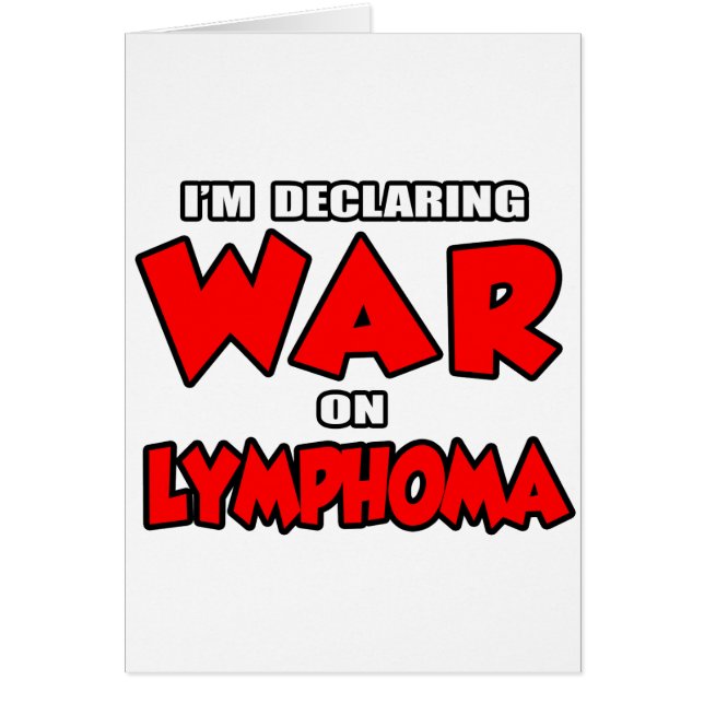 Je déclare la guerre au lymphome (Devant)