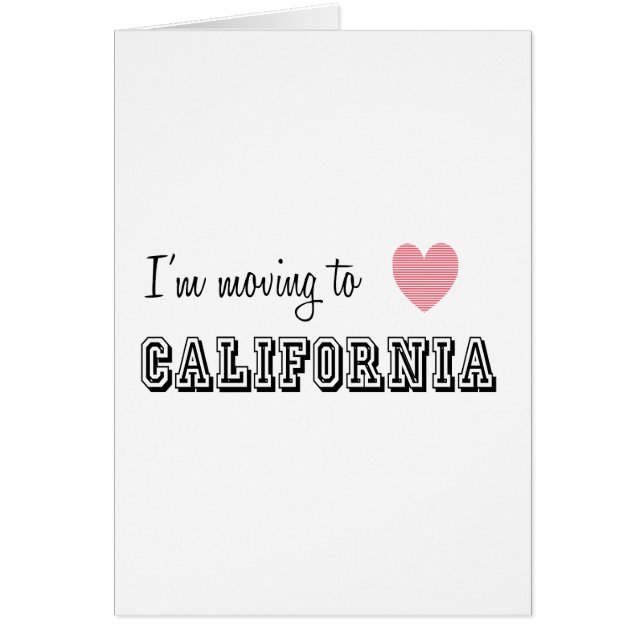 Je déménage en Californie (Devant)