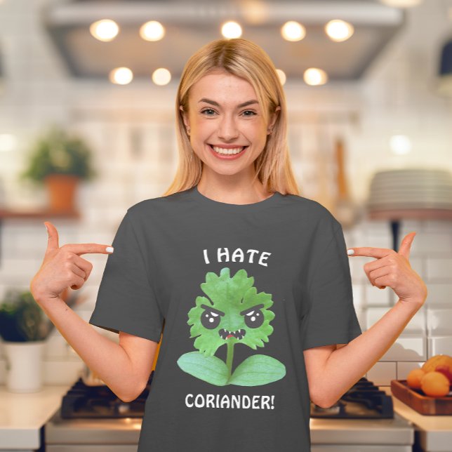 Je déteste Coriander T-Shirt (Make some coriander hating people very happy with this hilarious t shirt.)