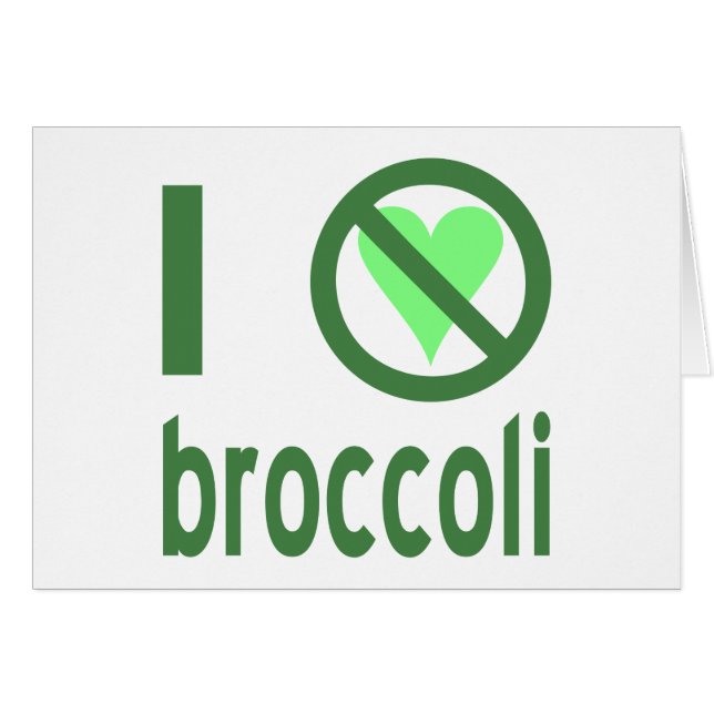 Je déteste le texte vert brocoli (Devant horizontal)