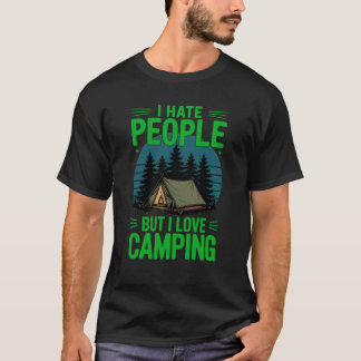 Je Déteste Les Gens Mais J'Aime Camping T-Shirt