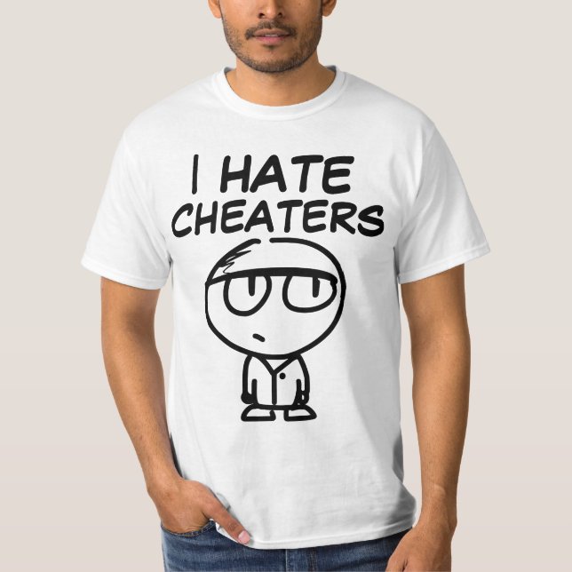 JE DÉTESTE LES T-shirts DES CHETERS (Devant)