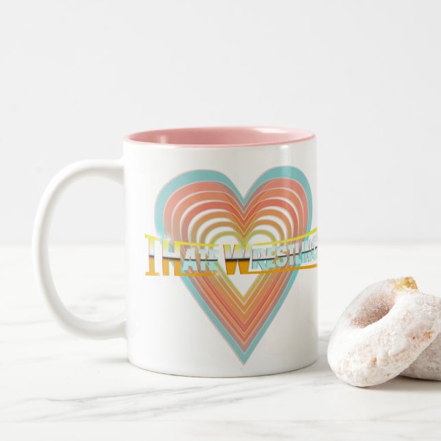 Je déteste lutter la tasse de logo (Avec donut)