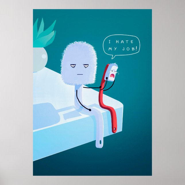 Je Déteste Mon Poster De Travail (Devant)