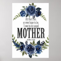 Je dois à mon ange mère poster