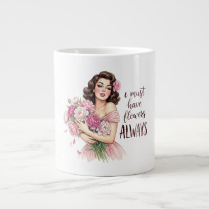 Je Dois Toujours Avoir Des Fleurs Tasse De Café