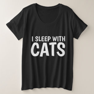 JE DORME AVEC DES CHATS, T-shirts amusants & sweat