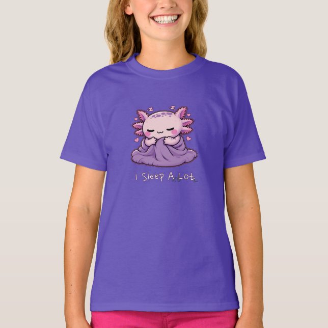 Je Dors Beaucoup - T-shirt Axolotl (Devant)