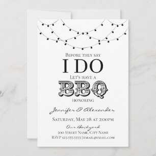 Je fais BBQ Engagement Partie Couples Douche