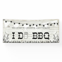 Je fais BBQ Wood Texture Custom 2.5' x 6' Bannière