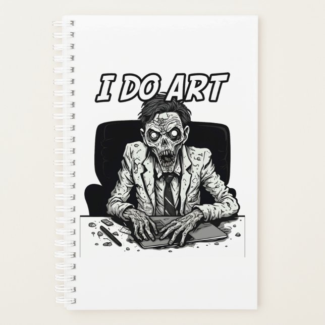 Je fais de l'art comique zombie (Devant)