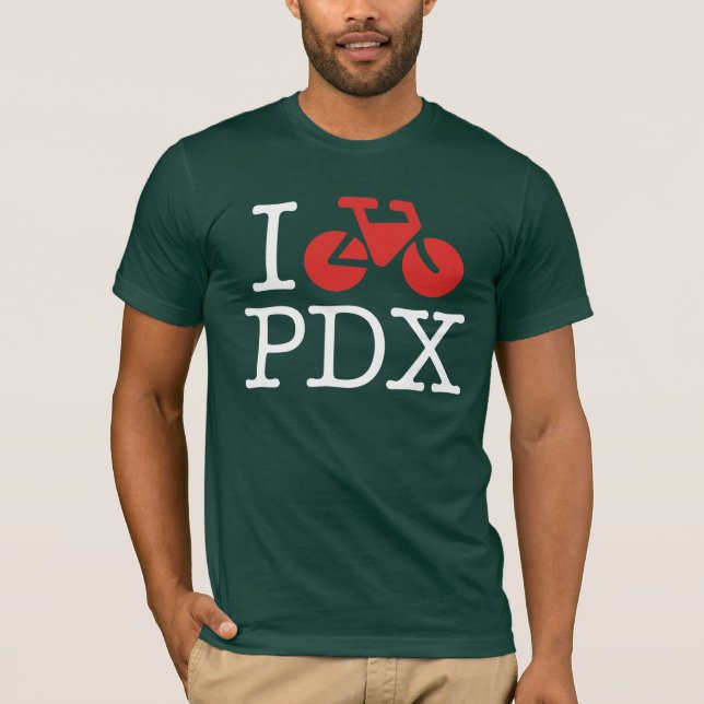 Je fais du vélo le T-shirt d'obscurité de PDX (Devant)