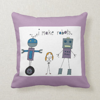 Je fais le coussin de robots (la fille)