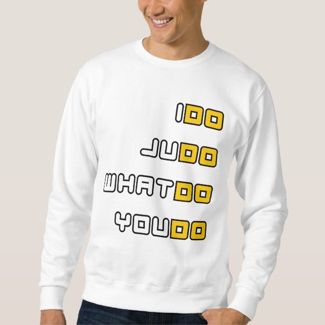 Je fais le sweatshirt de judo (Devant)