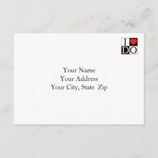 Je fais mariage carte RSVP