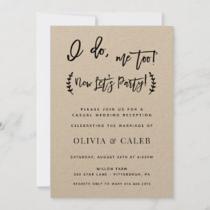 Je fais moi aussi Invitation Réception uniquement